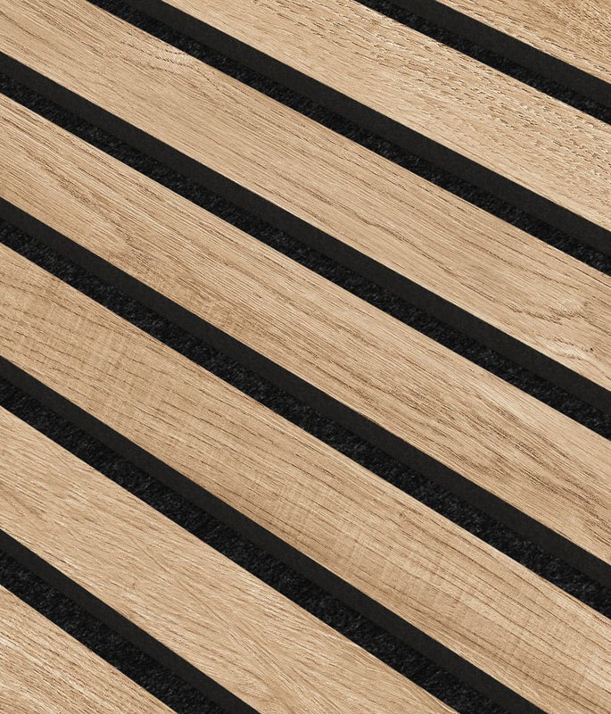 Smoked Oak Acoustic Slats Wall Panel 240 x 60