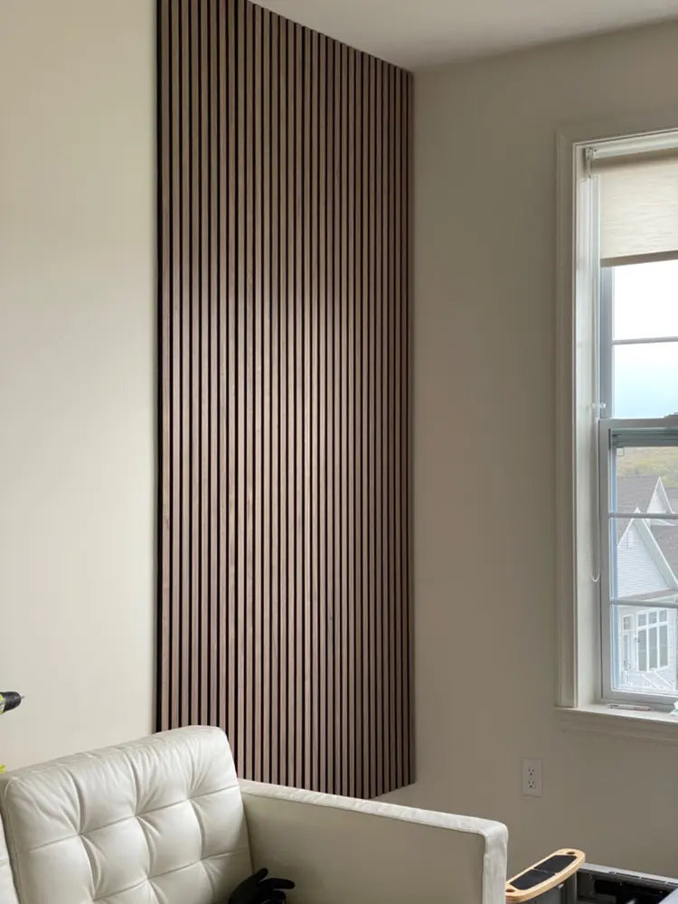 Acupanel® Contemporary Walnut Acoustic Wood Wall Panels
